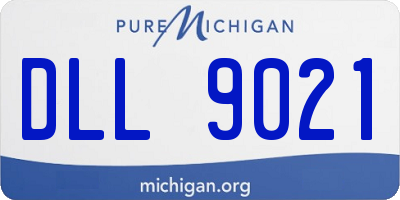 MI license plate DLL9021