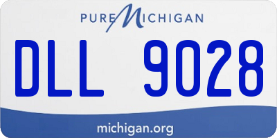 MI license plate DLL9028