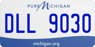 MI license plate DLL9030