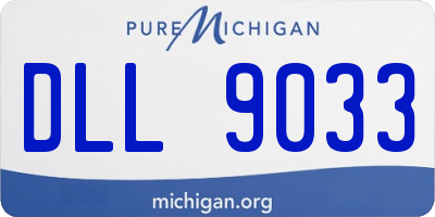 MI license plate DLL9033