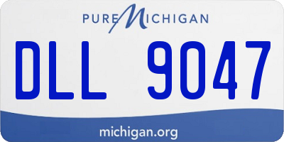MI license plate DLL9047