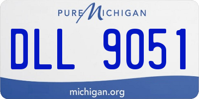 MI license plate DLL9051