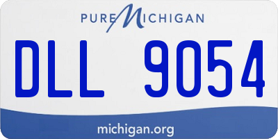 MI license plate DLL9054