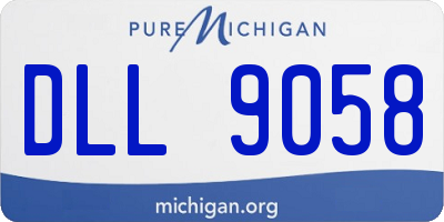 MI license plate DLL9058