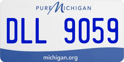 MI license plate DLL9059