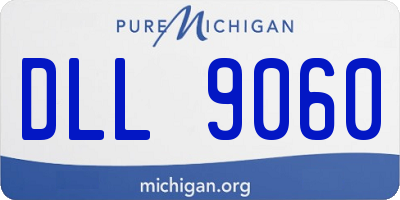 MI license plate DLL9060