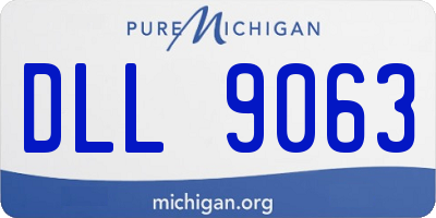 MI license plate DLL9063