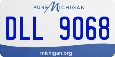 MI license plate DLL9068