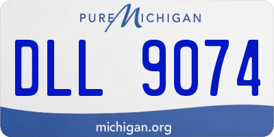 MI license plate DLL9074