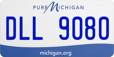 MI license plate DLL9080