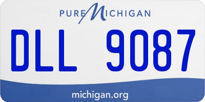 MI license plate DLL9087