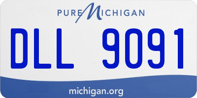 MI license plate DLL9091