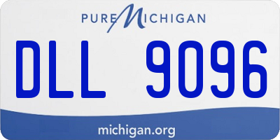 MI license plate DLL9096