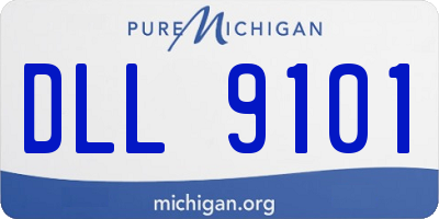MI license plate DLL9101