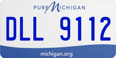 MI license plate DLL9112