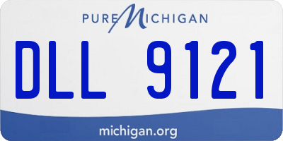 MI license plate DLL9121