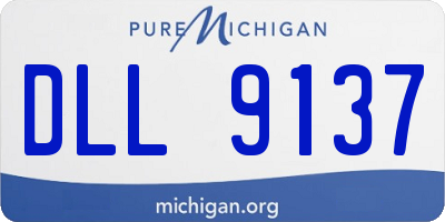 MI license plate DLL9137