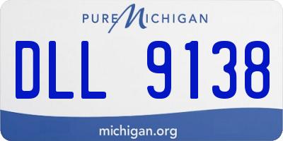 MI license plate DLL9138