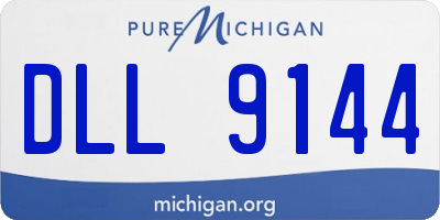 MI license plate DLL9144