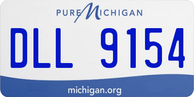 MI license plate DLL9154