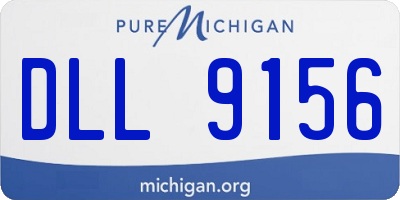 MI license plate DLL9156