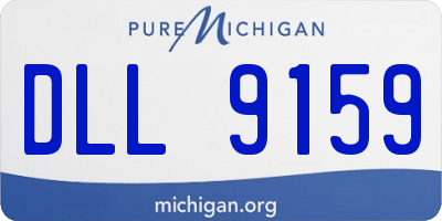 MI license plate DLL9159