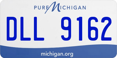 MI license plate DLL9162