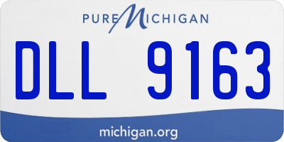 MI license plate DLL9163