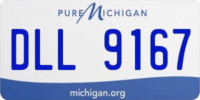MI license plate DLL9167