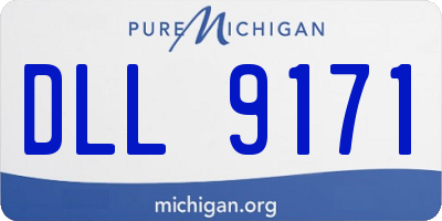 MI license plate DLL9171