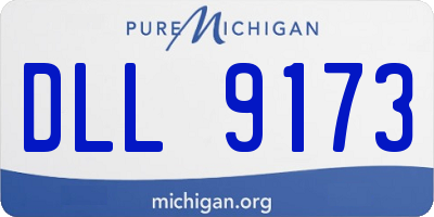 MI license plate DLL9173