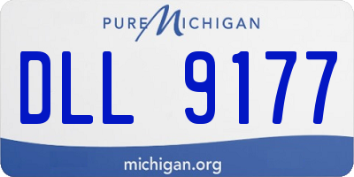 MI license plate DLL9177