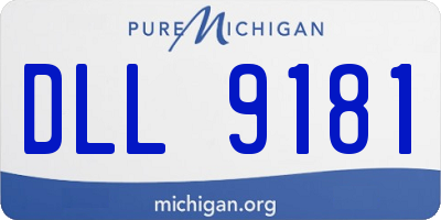 MI license plate DLL9181