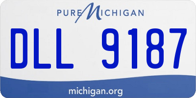 MI license plate DLL9187