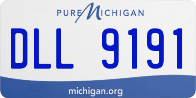 MI license plate DLL9191