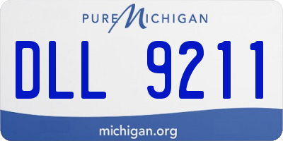 MI license plate DLL9211
