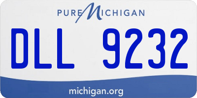 MI license plate DLL9232
