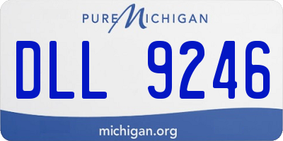 MI license plate DLL9246