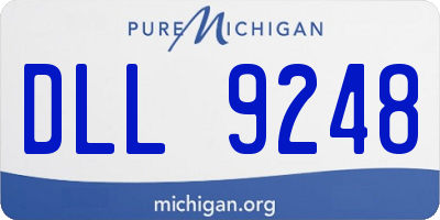 MI license plate DLL9248