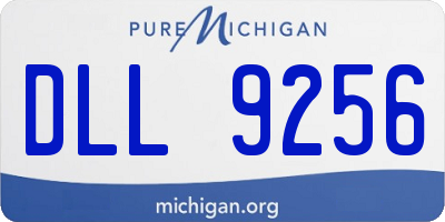 MI license plate DLL9256