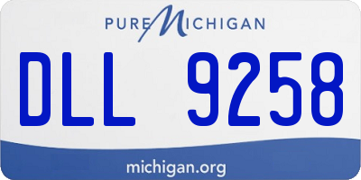 MI license plate DLL9258