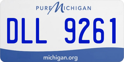 MI license plate DLL9261