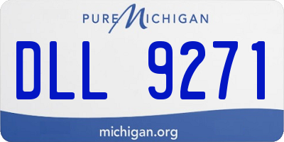 MI license plate DLL9271