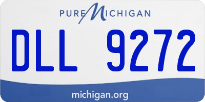 MI license plate DLL9272