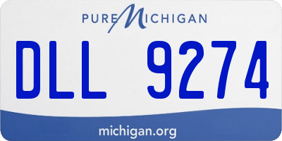 MI license plate DLL9274