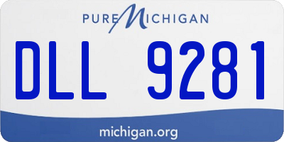 MI license plate DLL9281