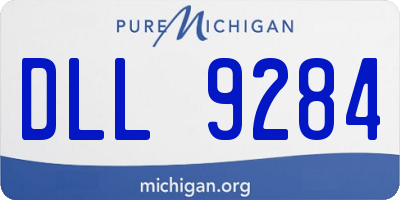 MI license plate DLL9284