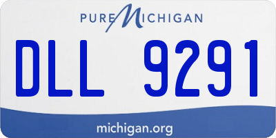 MI license plate DLL9291