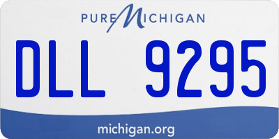 MI license plate DLL9295
