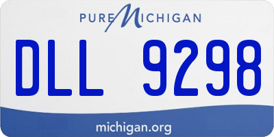 MI license plate DLL9298